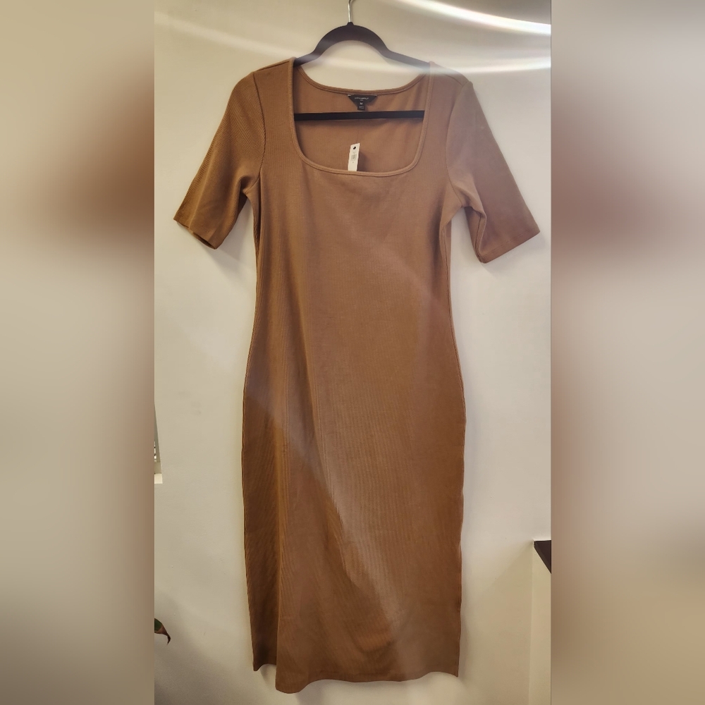 Elegant Brown Women's Dress